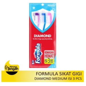 [PACK] Formula Sikat Gigi Diamond Medium isi 3 buah