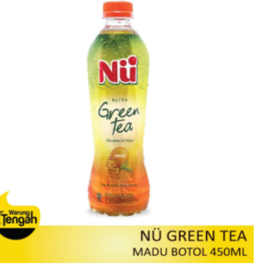 [BTL] Nu Green Tea Minuman Teh Hijau Rasa Madu 450ml - Madu