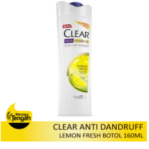 [BTL] Clear Shampoo Anti Dandruff varian 160ml - Lemon Fresh